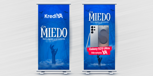 demo publicidad exterior crediya banners para stands camapa halloween