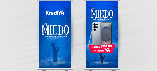 demo publicidad exterior crediya banners para stands camapa halloween